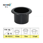 KR-P0212 2 polegadas que refrigeram o material plástico Recessed de suporte de copo para o preto da mobília profundamente fornecedor