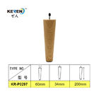 O diâmetro redondo resistente dos pés 60mm do sofá KR-P0297W1 fácil instala a grão de madeira fornecedor