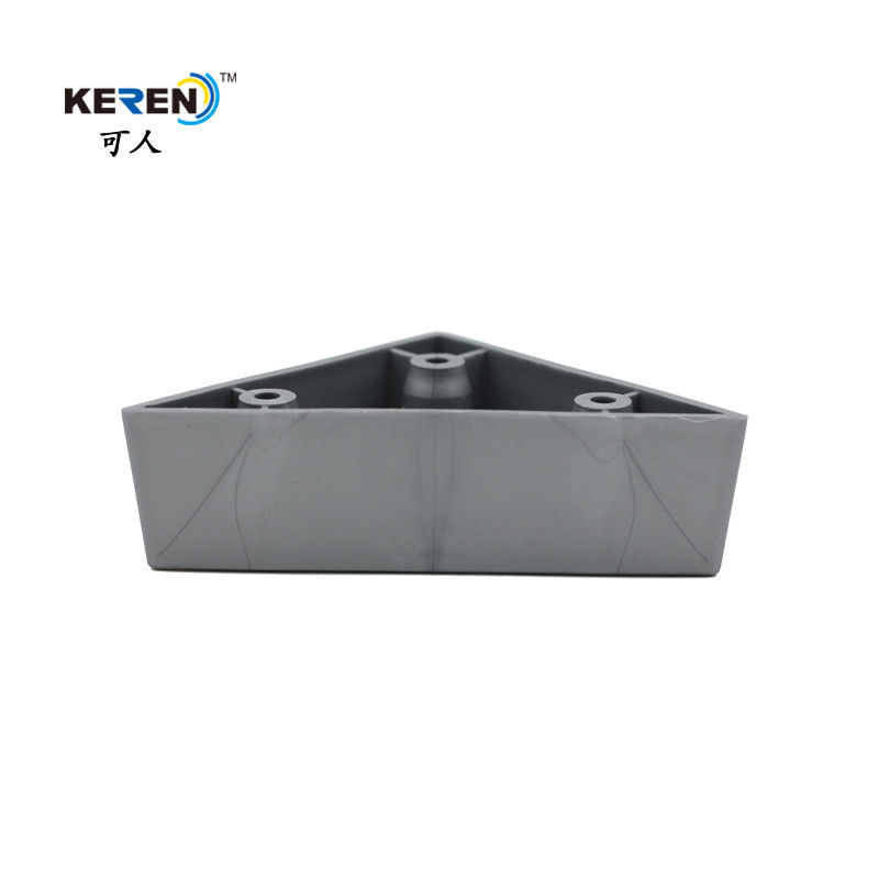 Altura plástica do cinza de prata 30mm da substituição dos pés do sofá do canto do triângulo KR-P0262 fornecedor