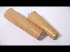 Pé ajustável do sofá da grão de madeira resistente não ruidoso com parafuso