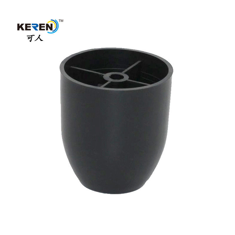 KR-G0118 Preto Quadro de cama de plástico Pés, Quadro de cama Pedaço de patinação Pés 77mm de altura fornecedor